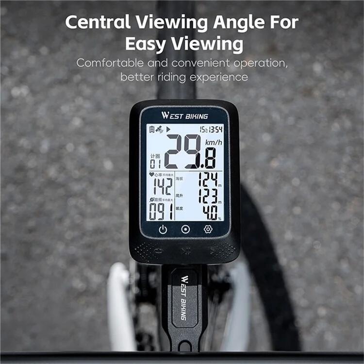 Suport ciclocomputer biciclete de oraș rezistent, ușor negru