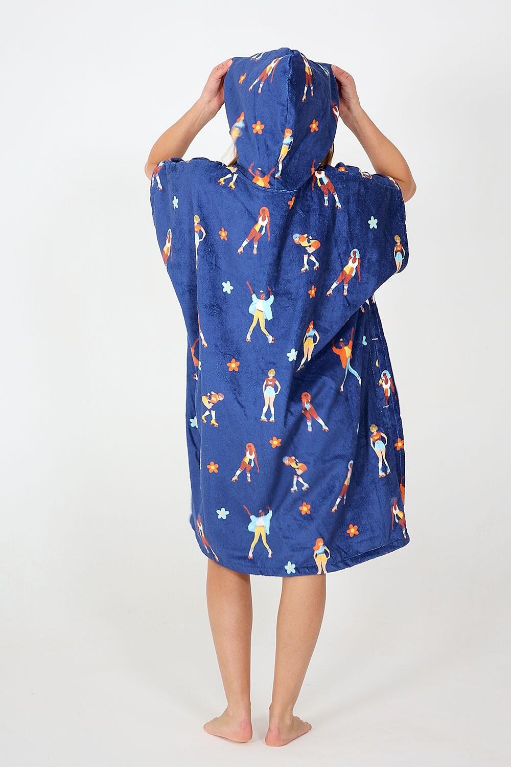 Surfponcho voor volwassenen - Quad - Night 3/4