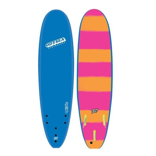 Surfboard Schaumstoff - LOG - 6'0" - Blue/Stripes