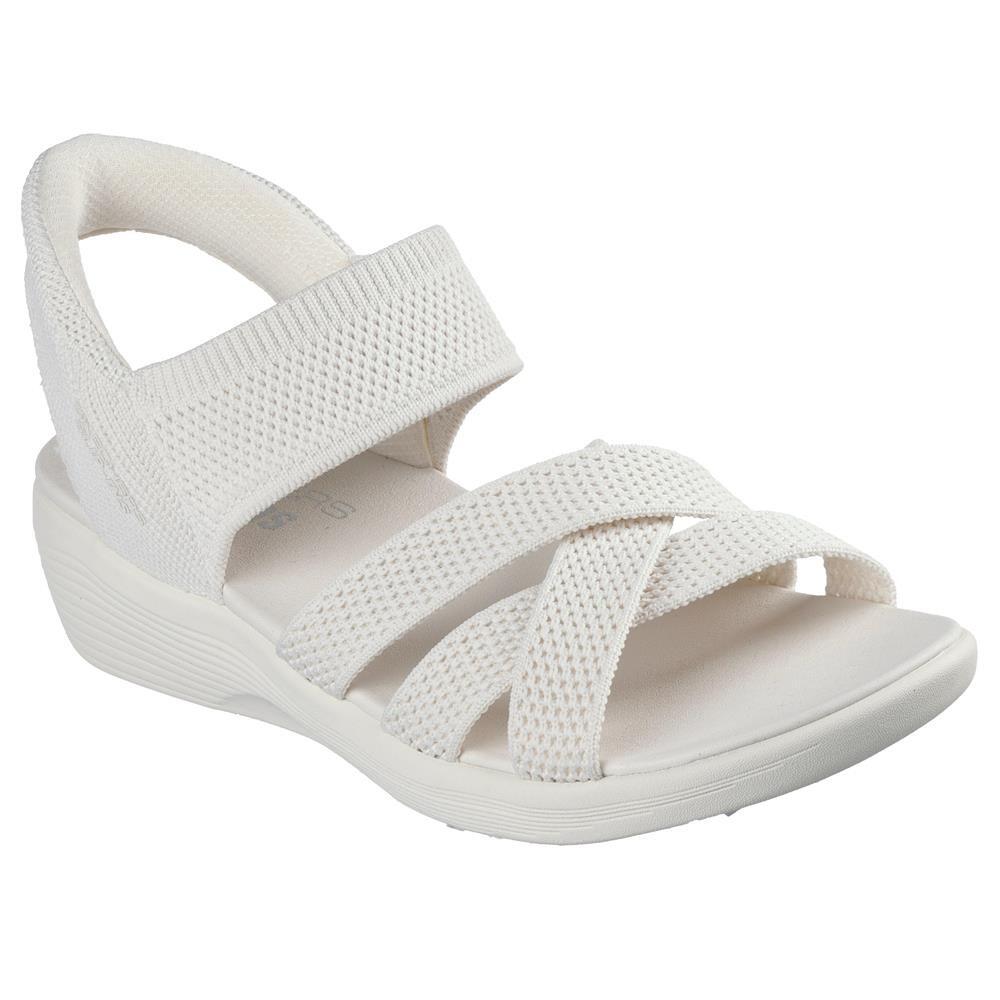 SANDALE FEMME Skechers Slip-ins Arya Cooling Off tissu BLANC 2/5