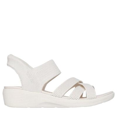Sandalia Mujer Skechers Slip-ins Arya Cooling Off Tejido Ofwhite