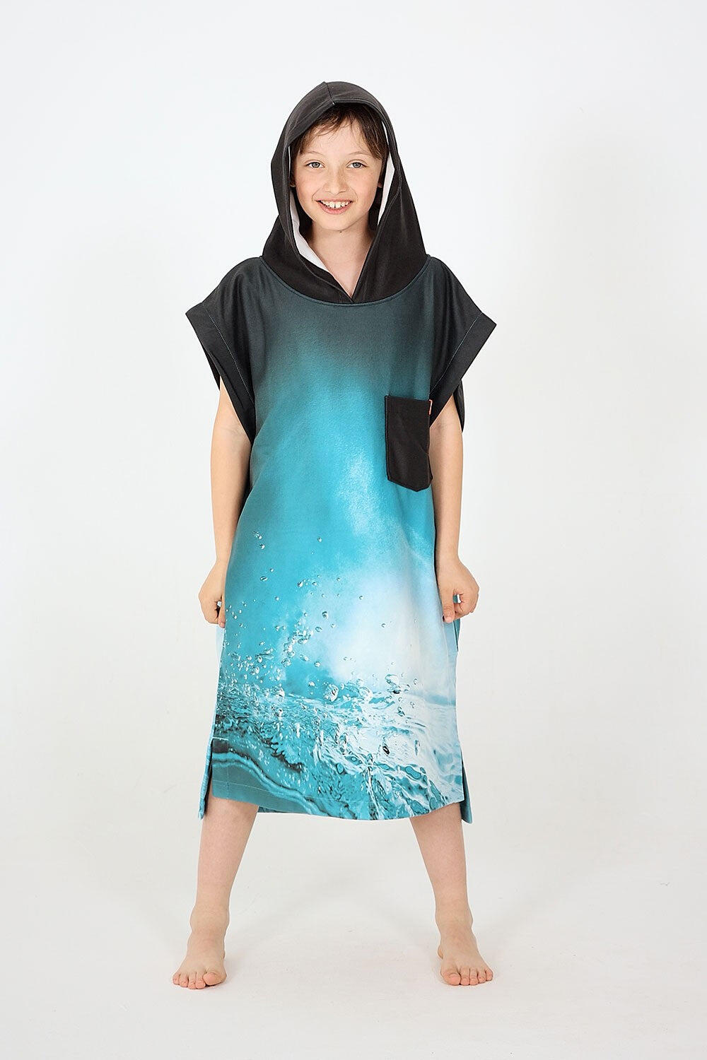 Bambini surf poncho microfibra ( 5-12 anni) - Underwater 3/4