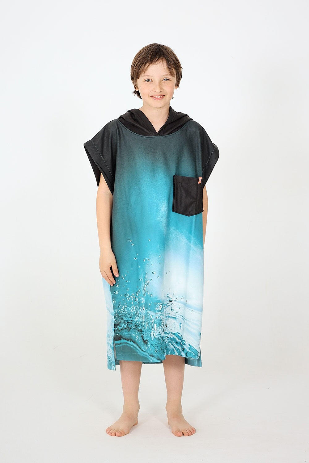 Bambini surf poncho microfibra ( 5-12 anni) - Underwater 2/4