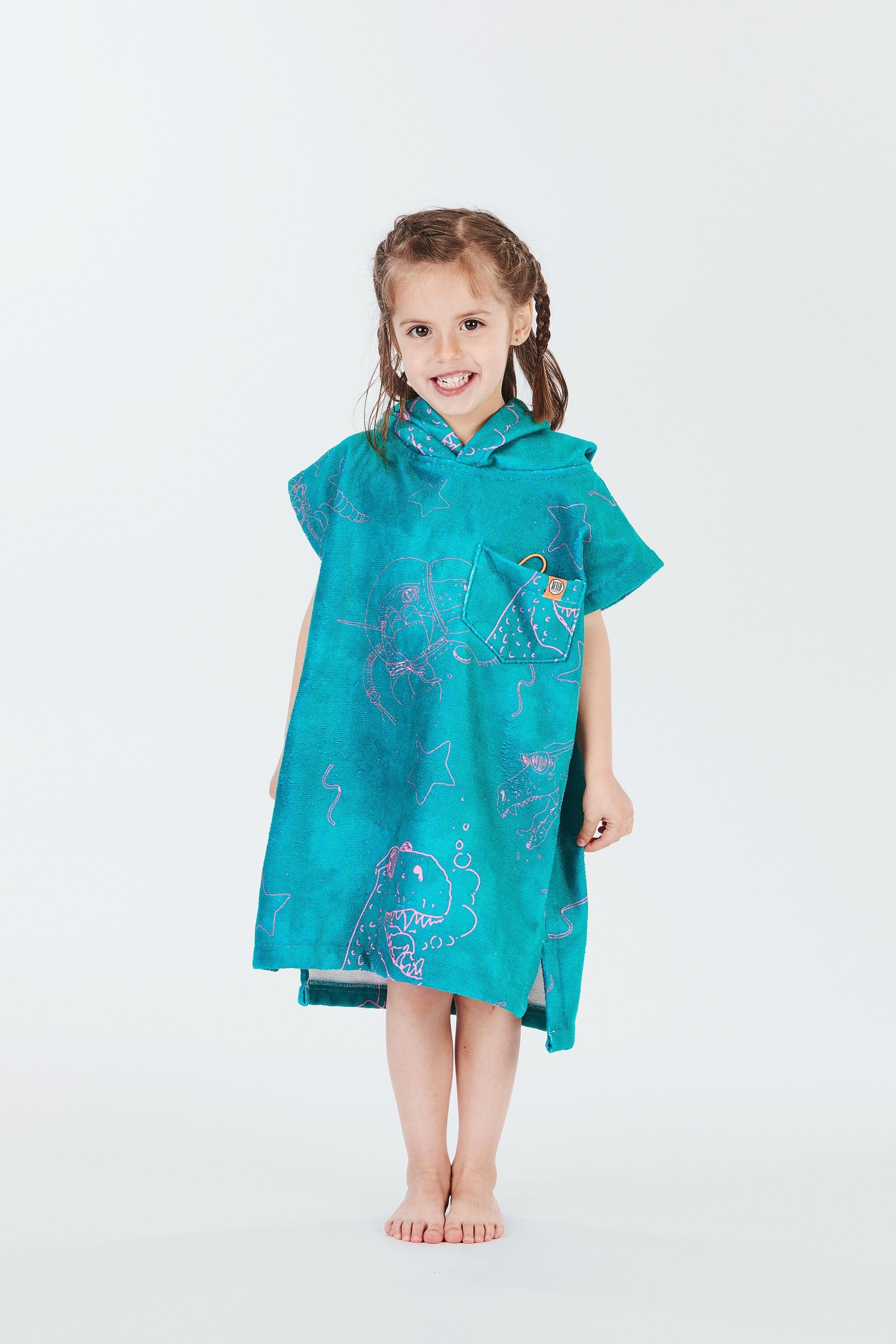 Bambini surf poncho (18 mesi - 4 anni) - Dino 3/4
