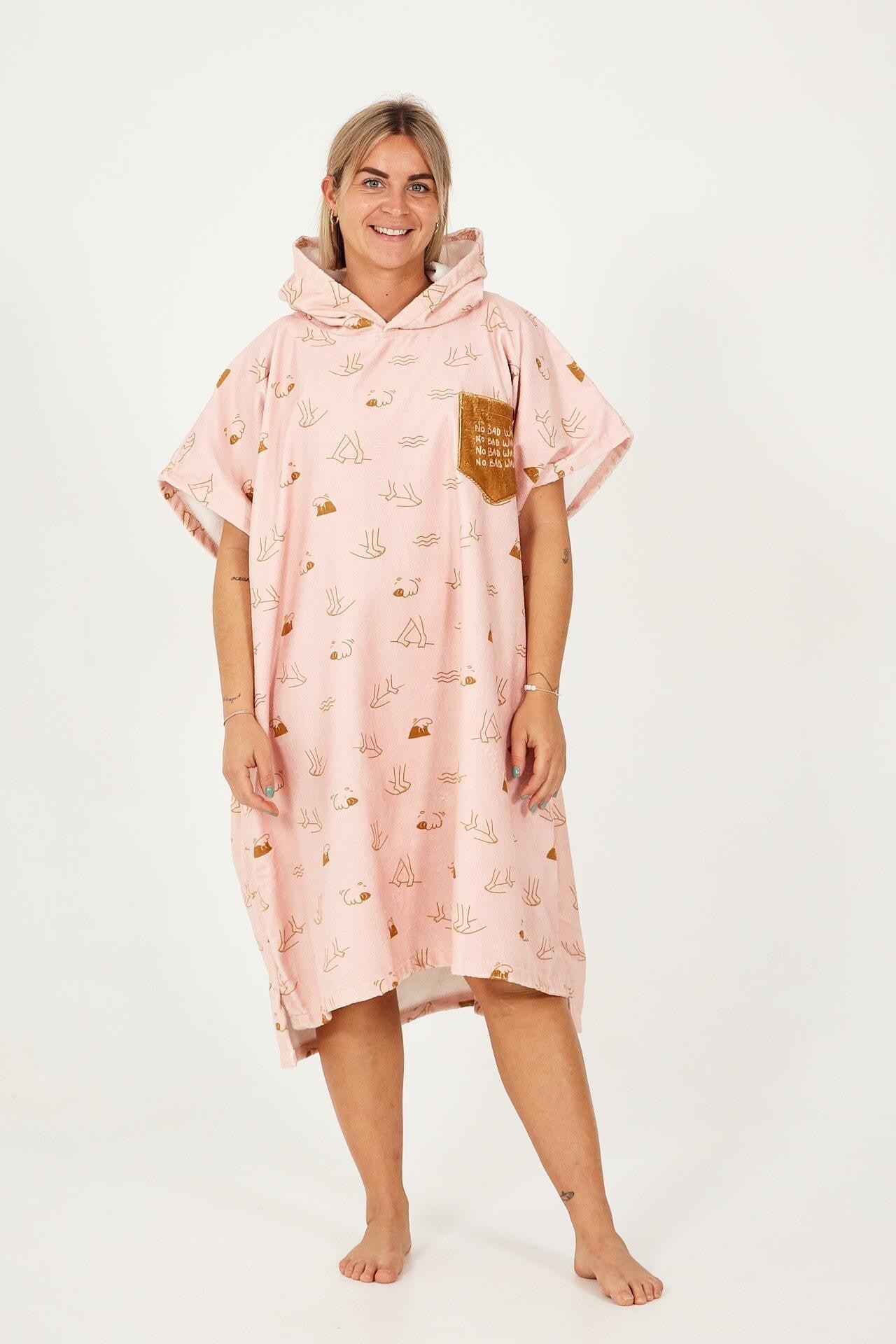 Surfponcho voor volwassenen - Juliette - Wine 1/4