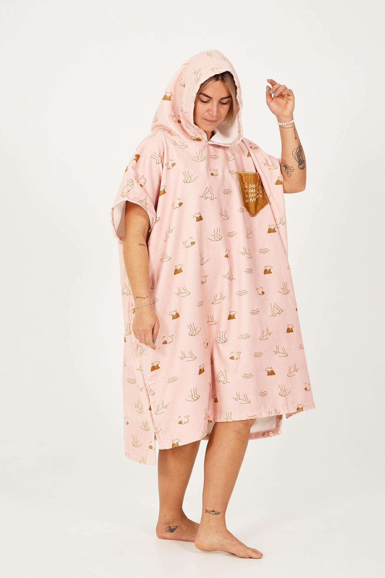 Surfponcho voor volwassenen - Juliette - Wine 4/4