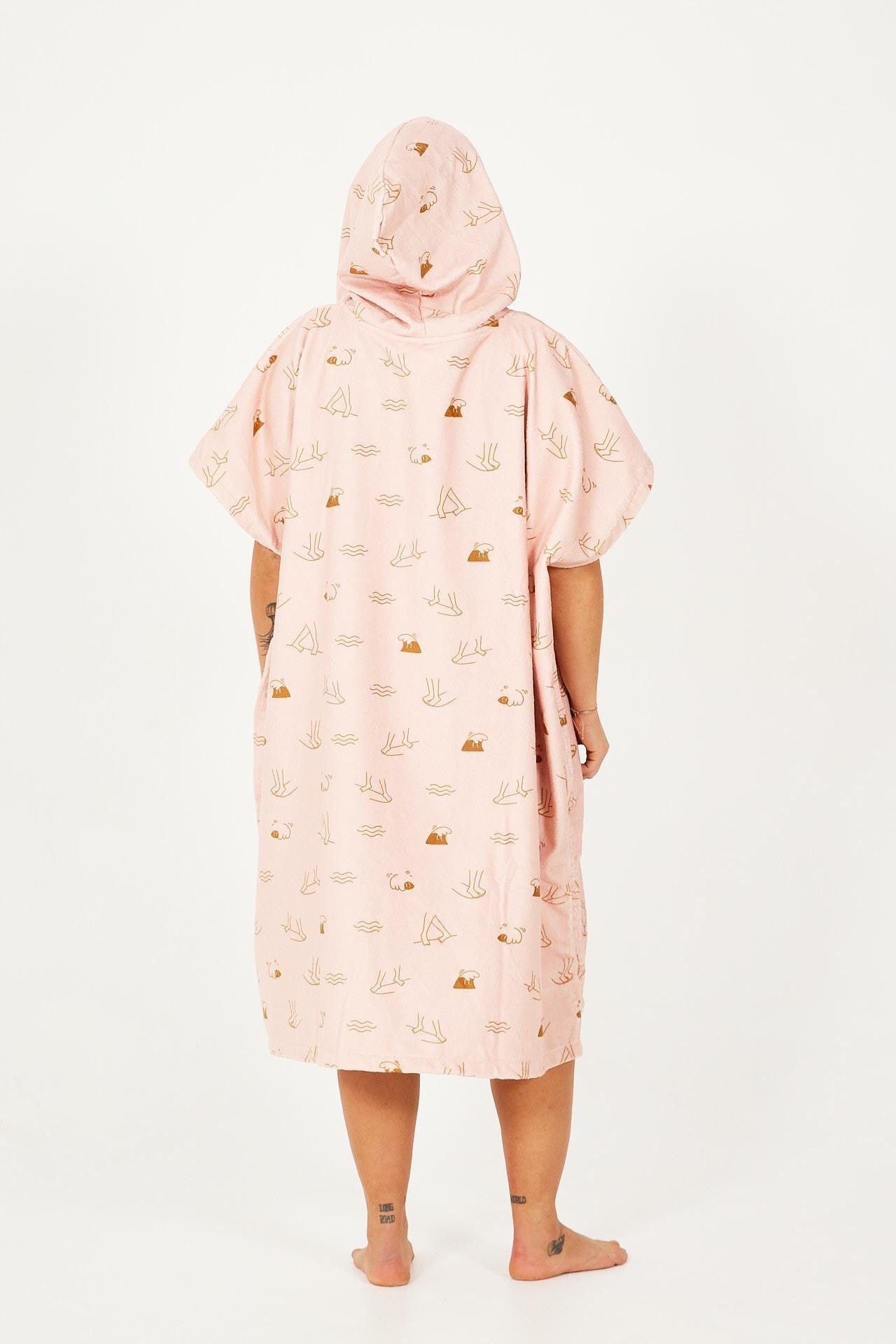 Surfponcho voor volwassenen - Juliette - Wine 3/4