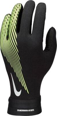 Guanti da calcio per bambini Nike Academy ThermaFit Ho24 Nero/Volt M