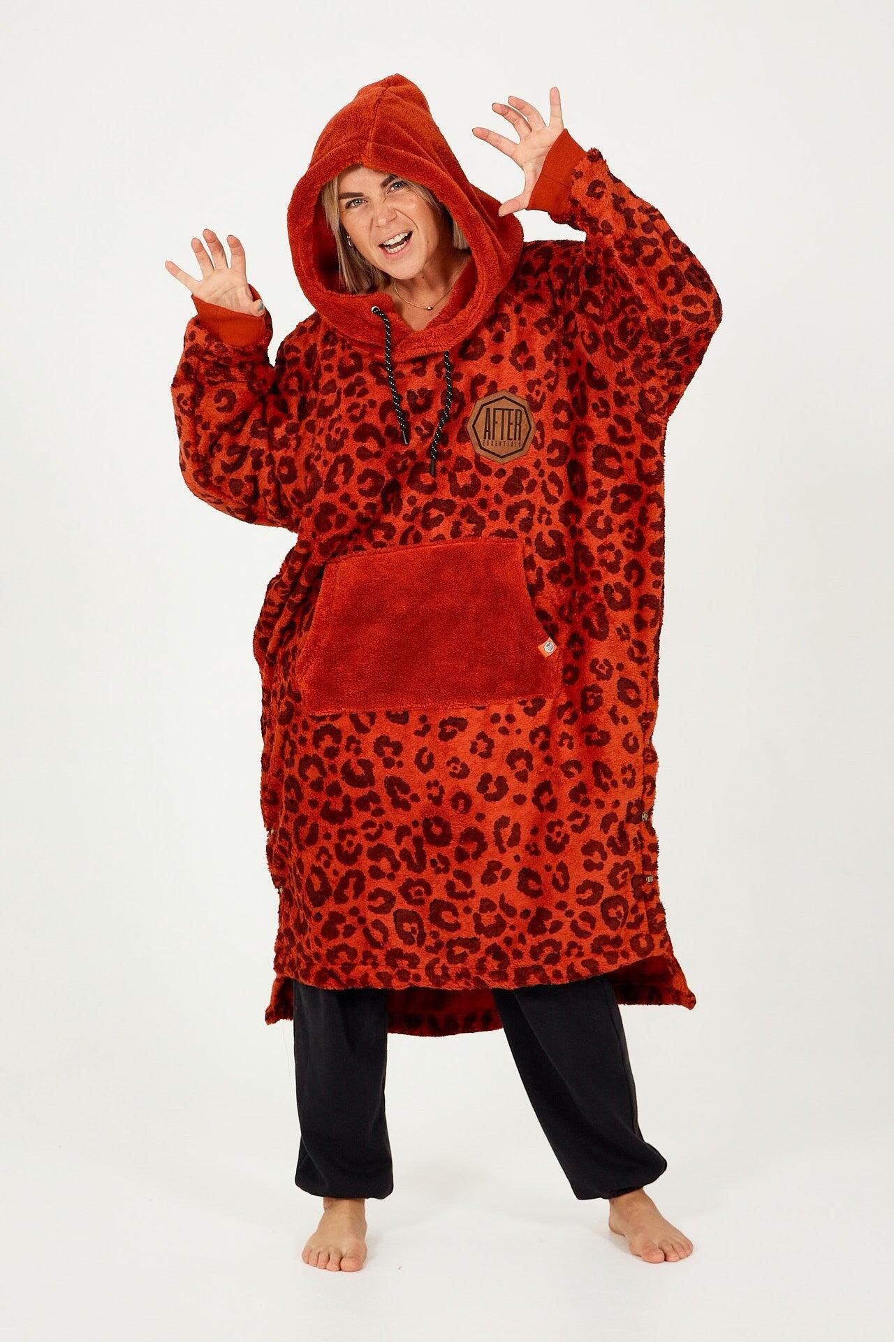 Sofa Poncho Adulto caldo e piacevole - Leopard 3/5