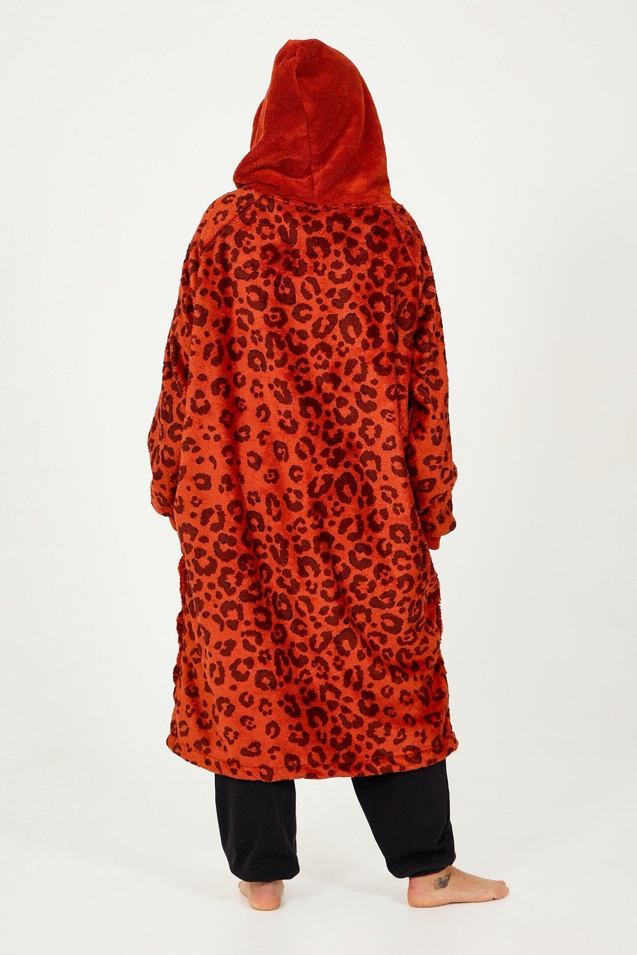 Sofa Poncho Adulto caldo e piacevole - Leopard 2/5