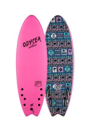 Surfboard Schaumstoff - Skipper Quad x Jamie O'Brien PRO - 5'6'' Hot Pink (Rad