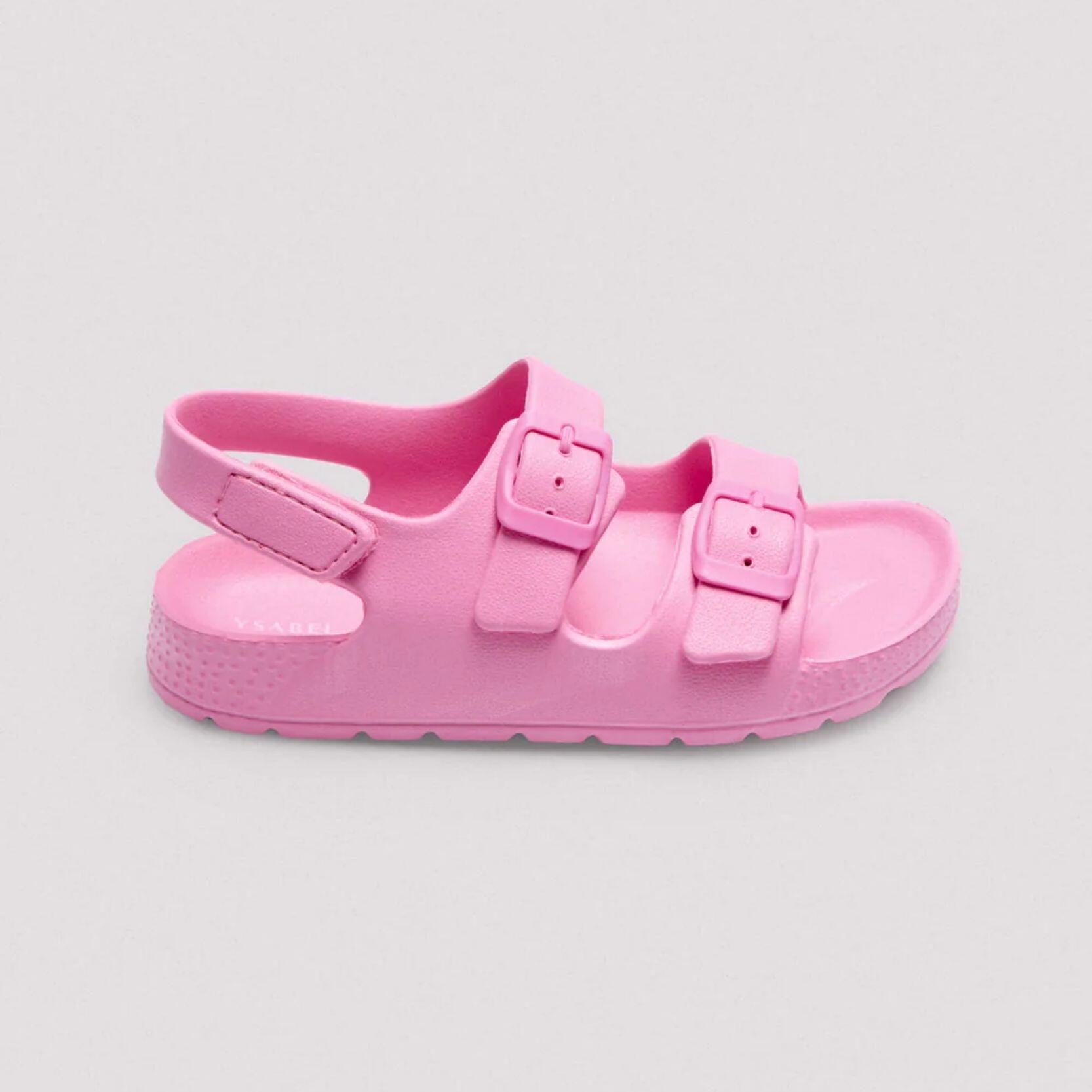 Sandalias infantiles de hebillas ajustables rosa 2/3