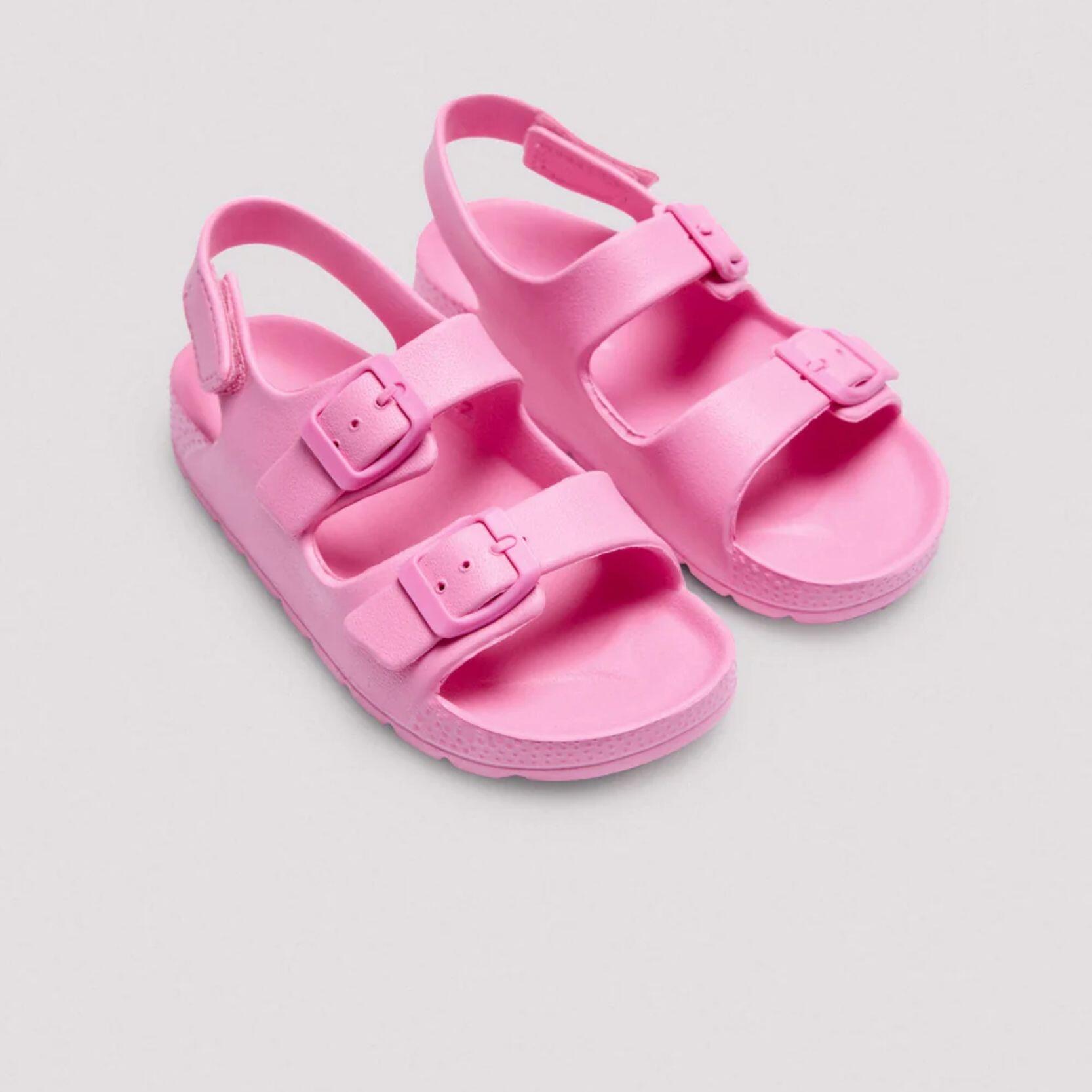 YSABEL MORA Sandalias infantiles de hebillas ajustables rosa