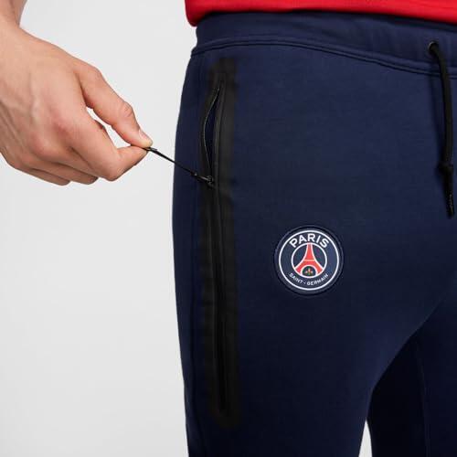 Nike Heren PSG Tech Fleece Joggingbroek, Marineblauw/Wit, M 6/7
