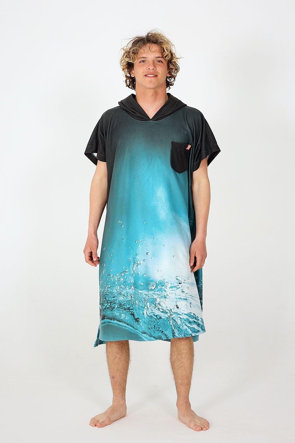AFTER ESSENTIALS Poncho Surf Adulto - Micro fleece - Underwater