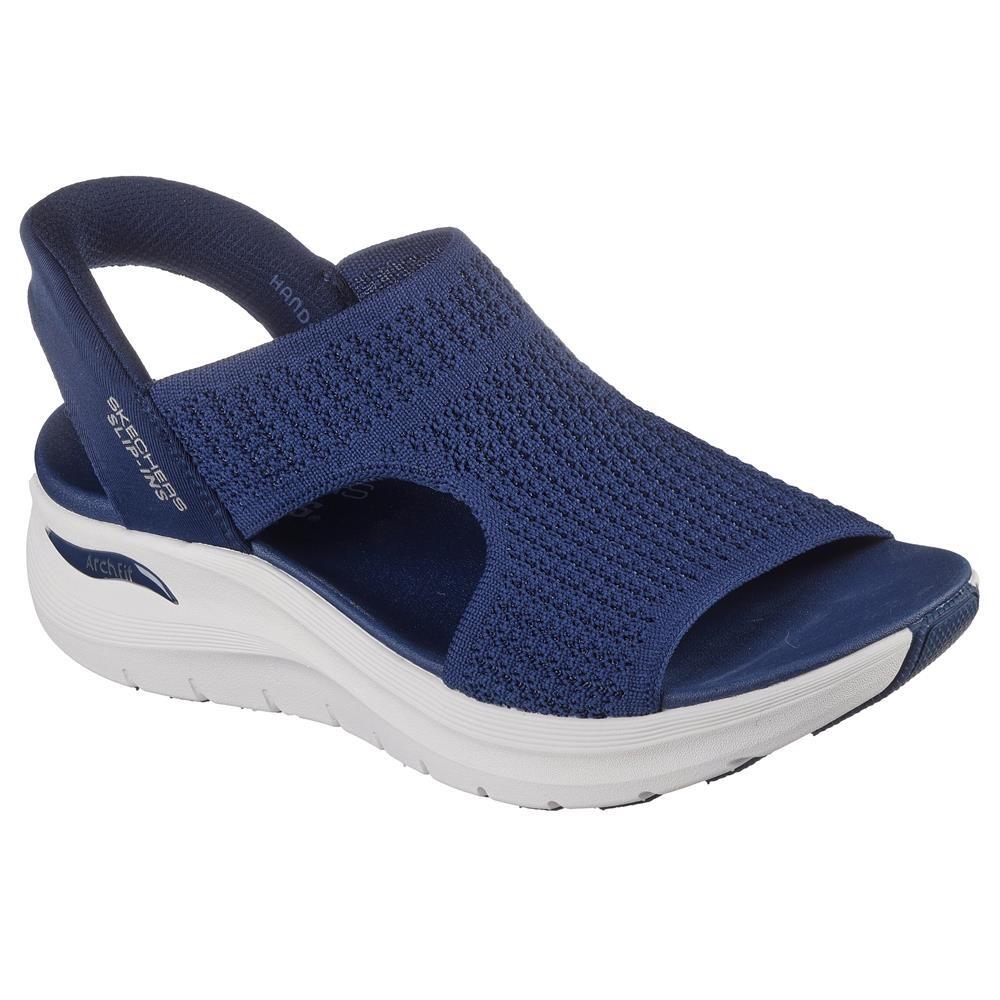 SANDALE FEMME Skechers Slip-ins Arch Fit 2.0 tissu BLEU 2/5
