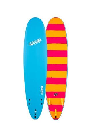 Surfboard Schaumstoff - LOG - 8'0'' - Blue/Stripes