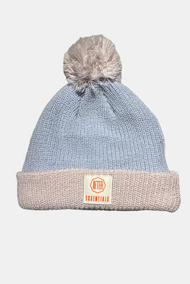 Skimuts pom pom voor kinderen- lilac