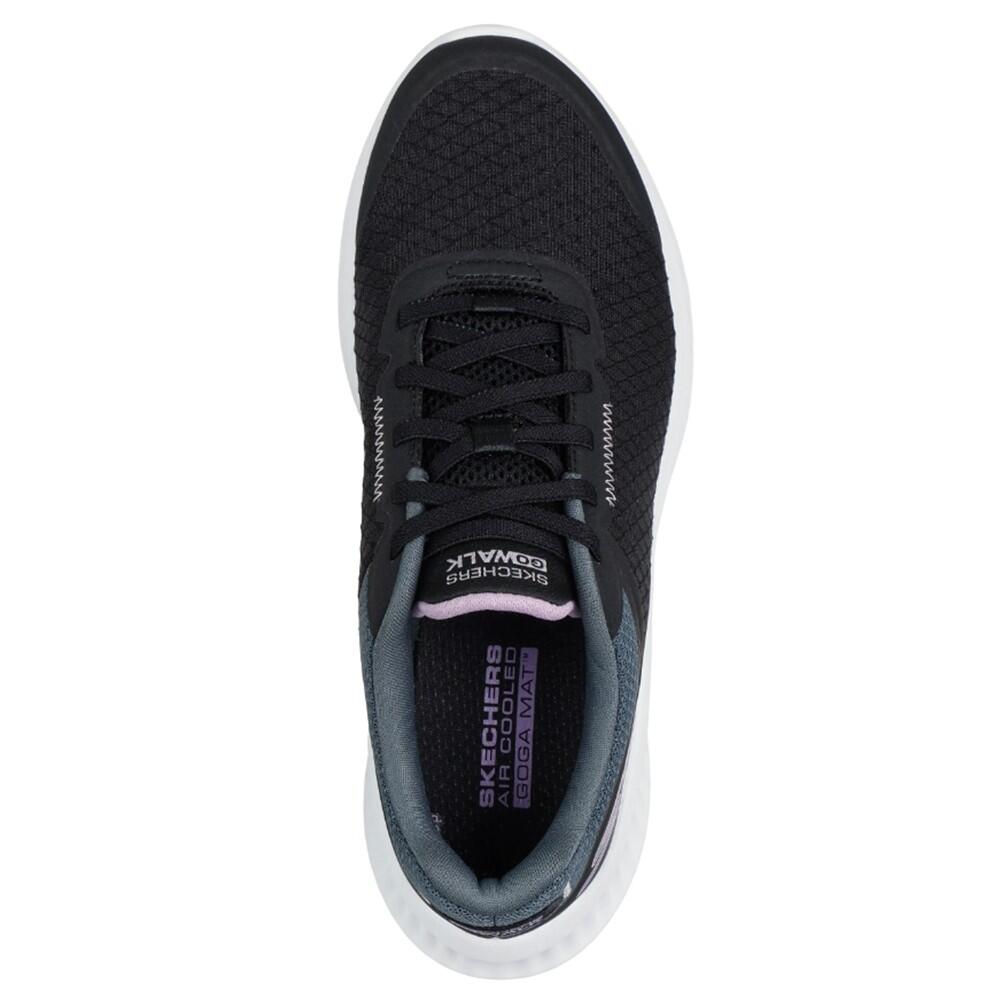 Baskets FEMME Skechers Go Walk Now En doux tissu NOIR 5/5