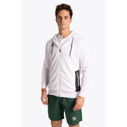Sweat à capuche zippé d'entraînement Osaka pour hommes | Blanc