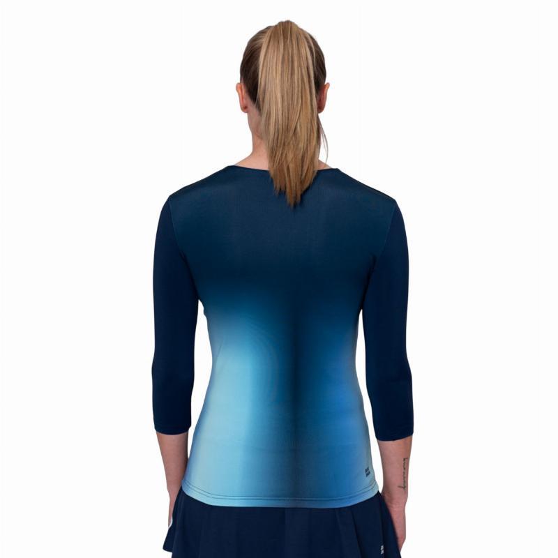 Camiseta Bidi Badu Spectrum V-Neck Aqua Azul Oscuro Mujer 2/5