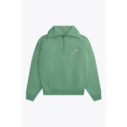 Pull demi-zippé femme Osaka | Vert