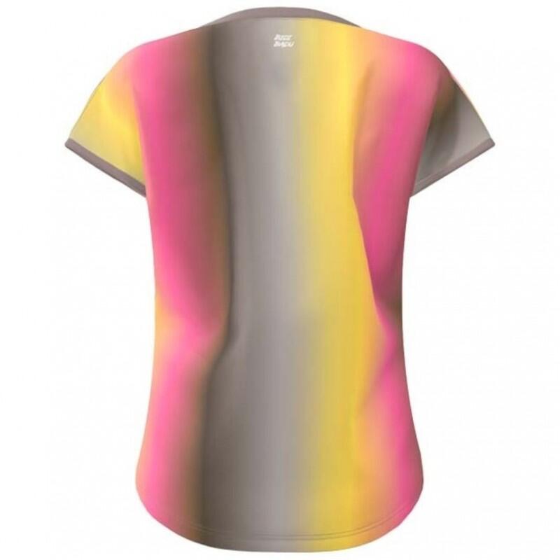 Camiseta Bidi Badu Spectrum Capsleeve Marron Amarillo Mujer 4/5