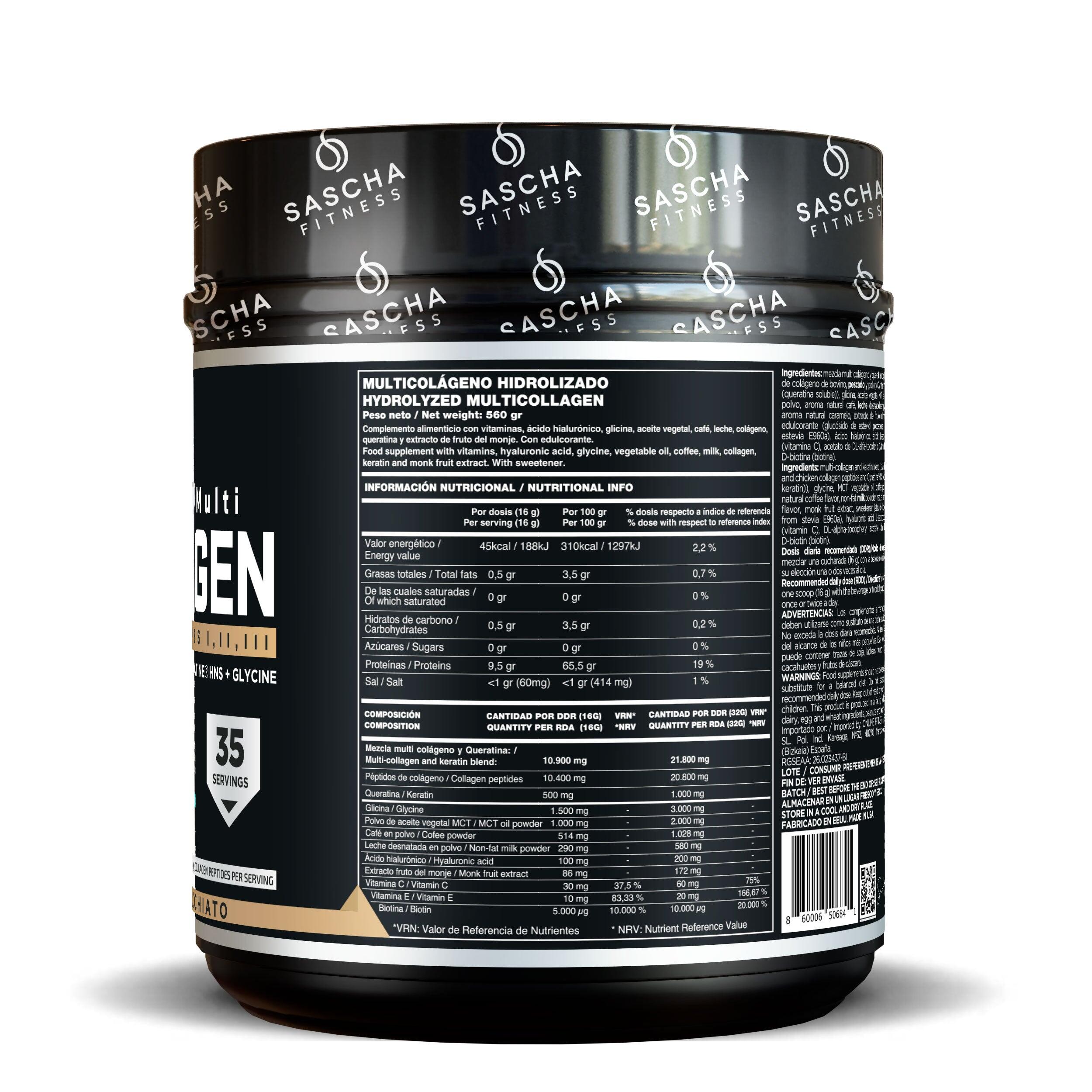 Colágeno Multi Hidrolizado sabor Caramel Macchiato (560 g) 2/4
