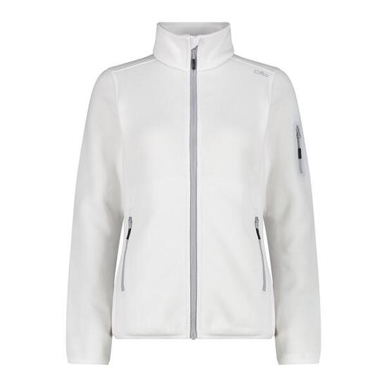 CMP KNITTED MELANGE FLEECE JACKE für Damen, Knit-Tech, Isolierend BIANCO 48