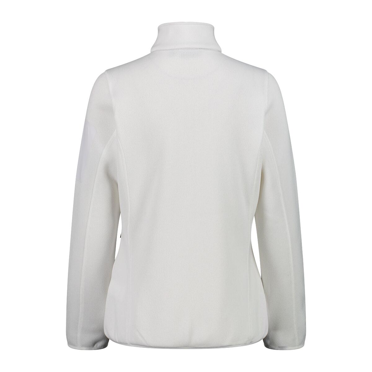 CMP KNITTED MELANGE FLEECE JACKE für Damen, Knit-Tech, Isolierend BIANCO 44 2/5