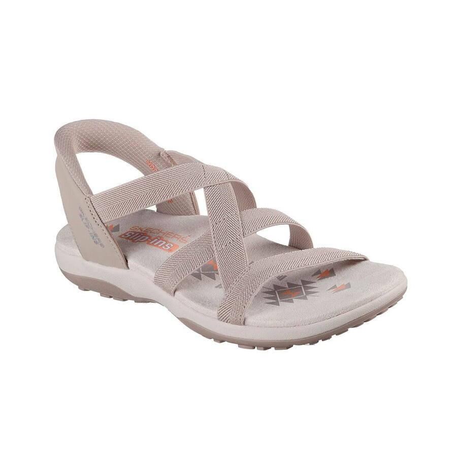 SANDALE FEMME Skechers Slip-ins Reggae Slim Stretch Flex GRIS 2/5