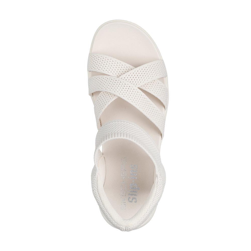 SANDALE FEMME Skechers Slip-ins Arya Cooling Off tissu BLANC 4/5