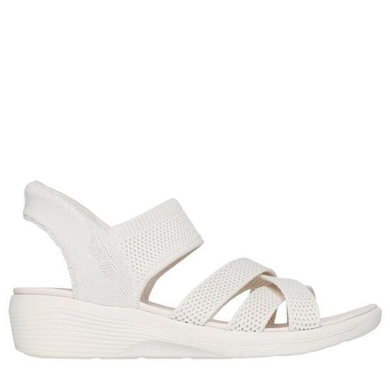 Sandalia Mujer Skechers Slip-ins Arya Cooling Off Tejido Ofwhite