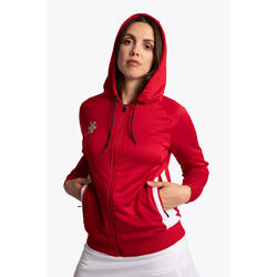 Sweat à capuche zippé d'entraînement pour femmes Osaka | Rouge