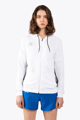 Osaka Damen Trainings-Kapuzenpullover mit Reißverschluss | Weiß