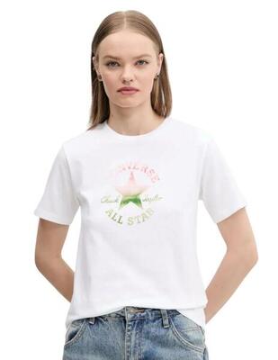 Camiseta para Hombre Converse Chuck patch infill Blanco