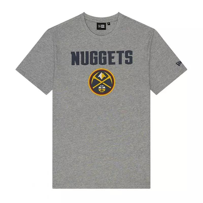 T-Shirt NBA Denver Nuggets New Era Team logo Gris