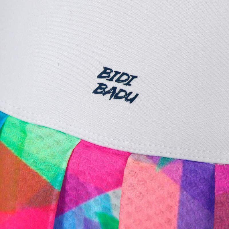 Falda Bidi Badu Kaleido Mistura Blanco Plissada 2/5