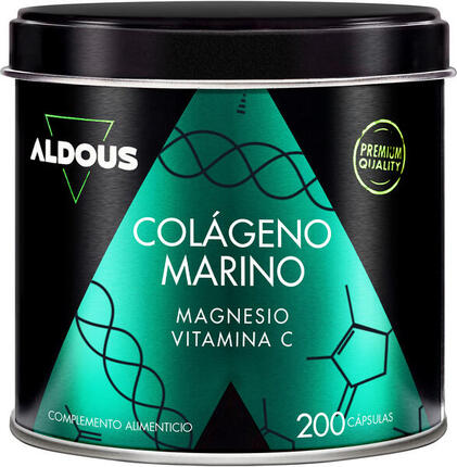 Collagène marin hydrolysé pur avec magnésium et vitamine C – 200 capsules