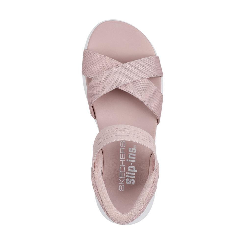 Sandalia Mujer Skechers Slip-ins Ultra Flex Never Better Rosa 4/5
