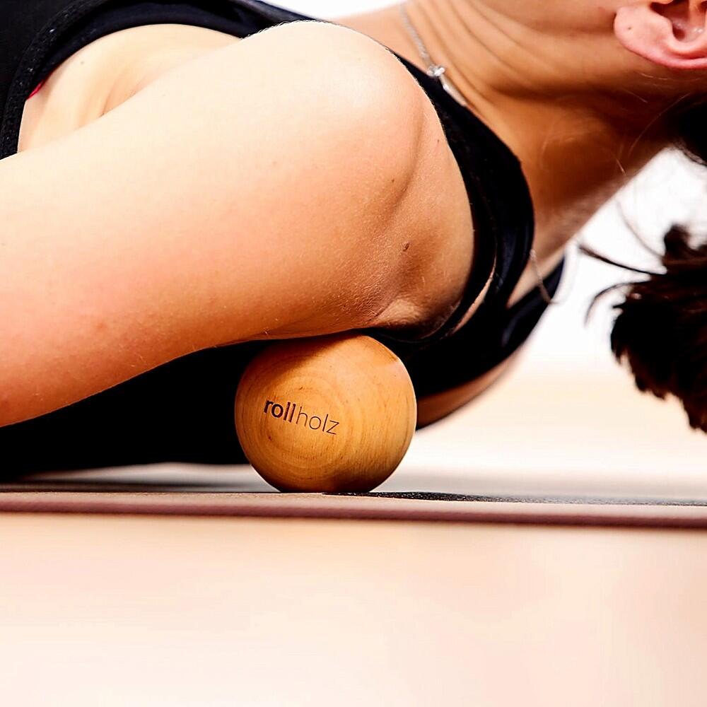 Faszienball Set Erle Faszientraining aus FSC zertifiziertem Holz - ROLLHOLZ 4/5