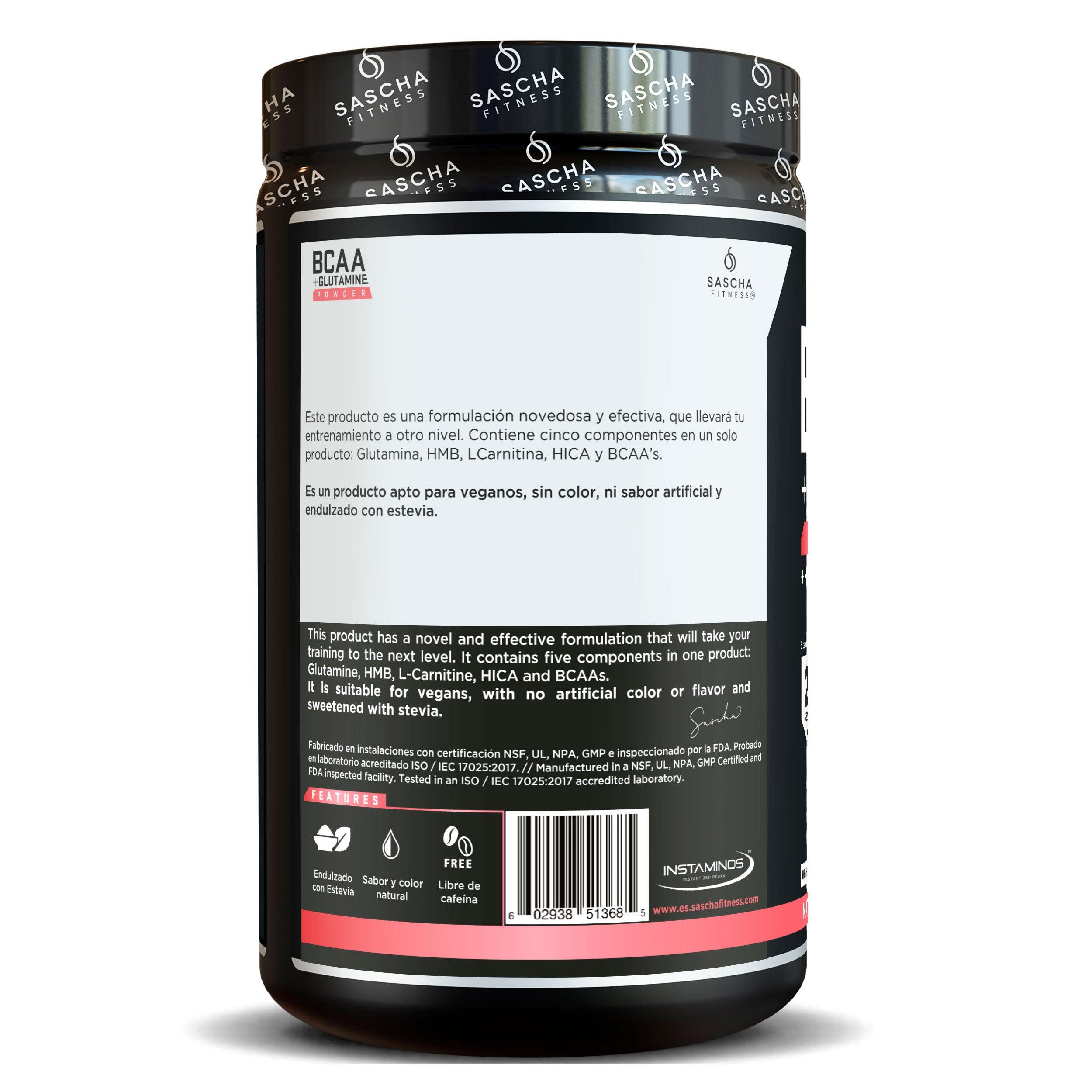 BCAA + Glutamina sabor Sandía (387,5 g) 3/4