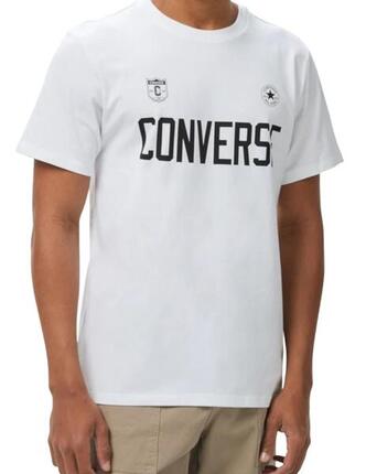 T-Shirt für Herren Converse Retro Chuck Fußball Weiß