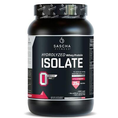 Proteína Whey Hidrolizada y Aislada sabor Fresa - Sascha Fitness España
