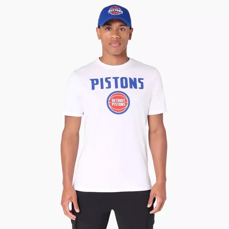 T-Shirt NBA Detroit Pistons New Era Blanc 3/6