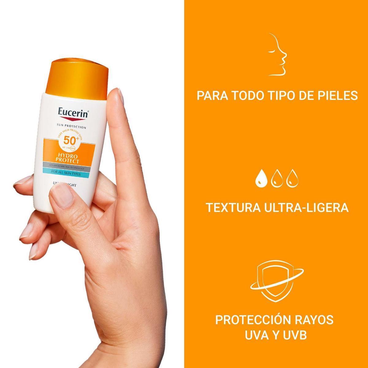 Eucerin Solar Facial Hydro Protect Fluido FPS50+ 50 ml 2/5