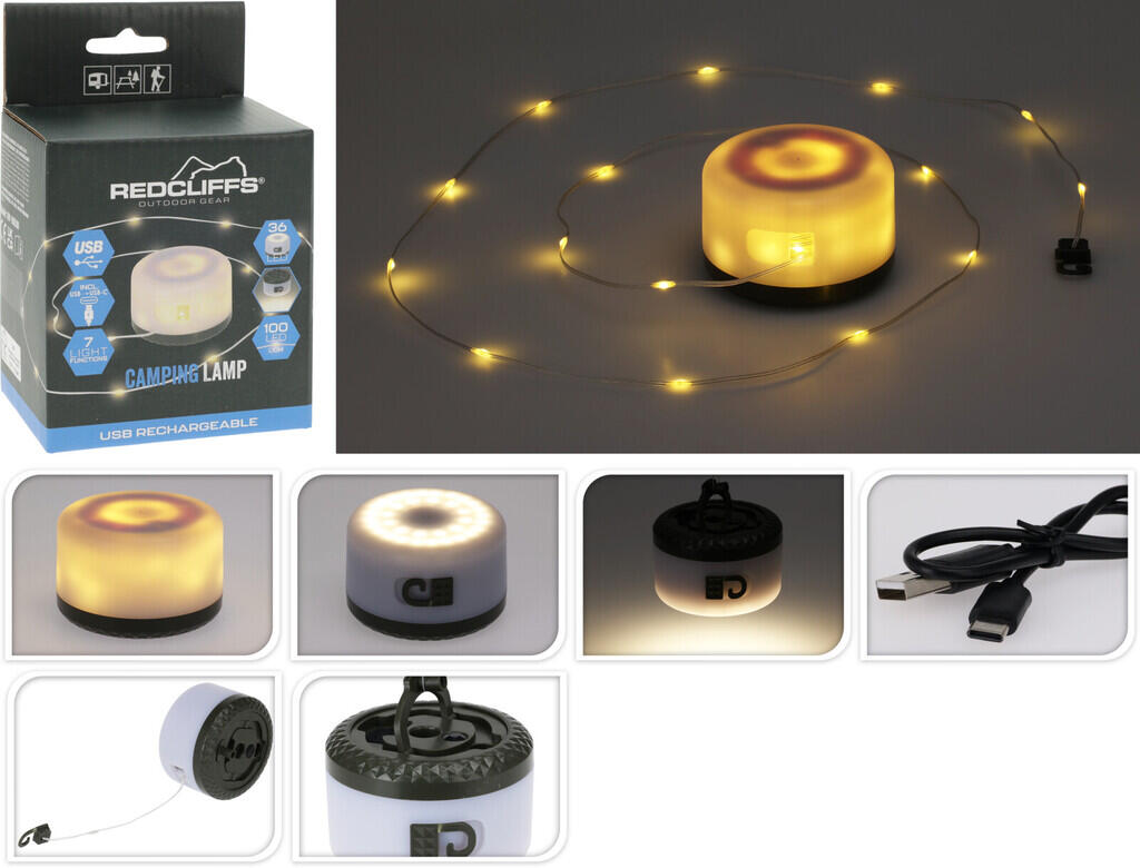 Lampka girlanda kempingowa Redcliffs 100 LED USB 7/7