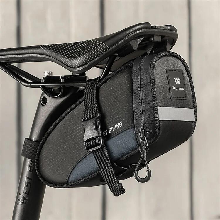 Bolsa de selim de bicicleta para exterior, 1,2L à prova de água 3/7