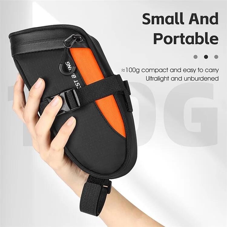 Bolsa de selim de bicicleta para exterior, 1,2L à prova de água 7/7
