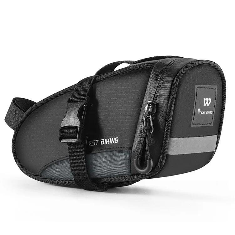 Bolsa de selim de bicicleta para exterior, 1,2L à prova de água 2/7
